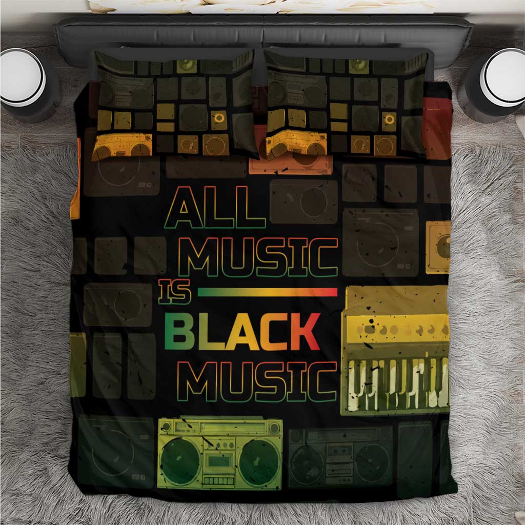 Black Music Month Bedding Set All Music Is Black Music - African Pride