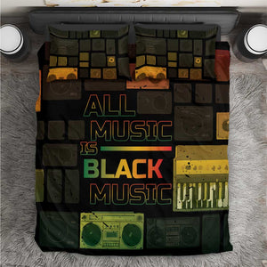 Black Music Month Bedding Set All Music Is Black Music - African Pride