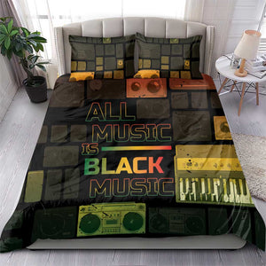 Black Music Month Bedding Set All Music Is Black Music - African Pride