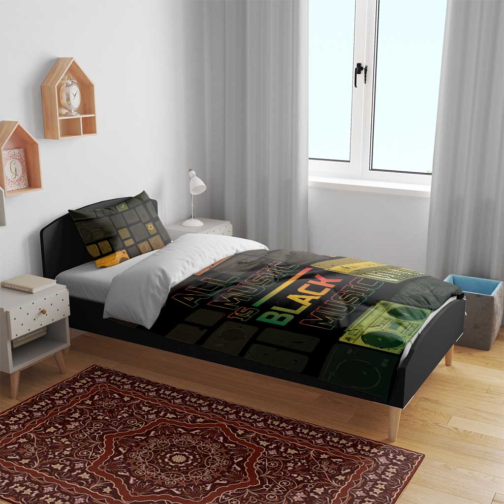 Black Music Month Bedding Set All Music Is Black Music - African Pride