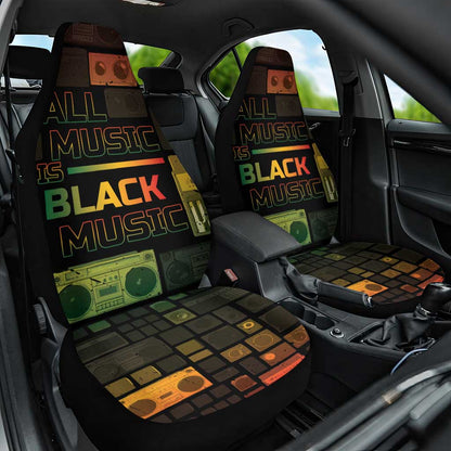 Black Music Month Car Seat Cover All Music Is Black Music - African Pride