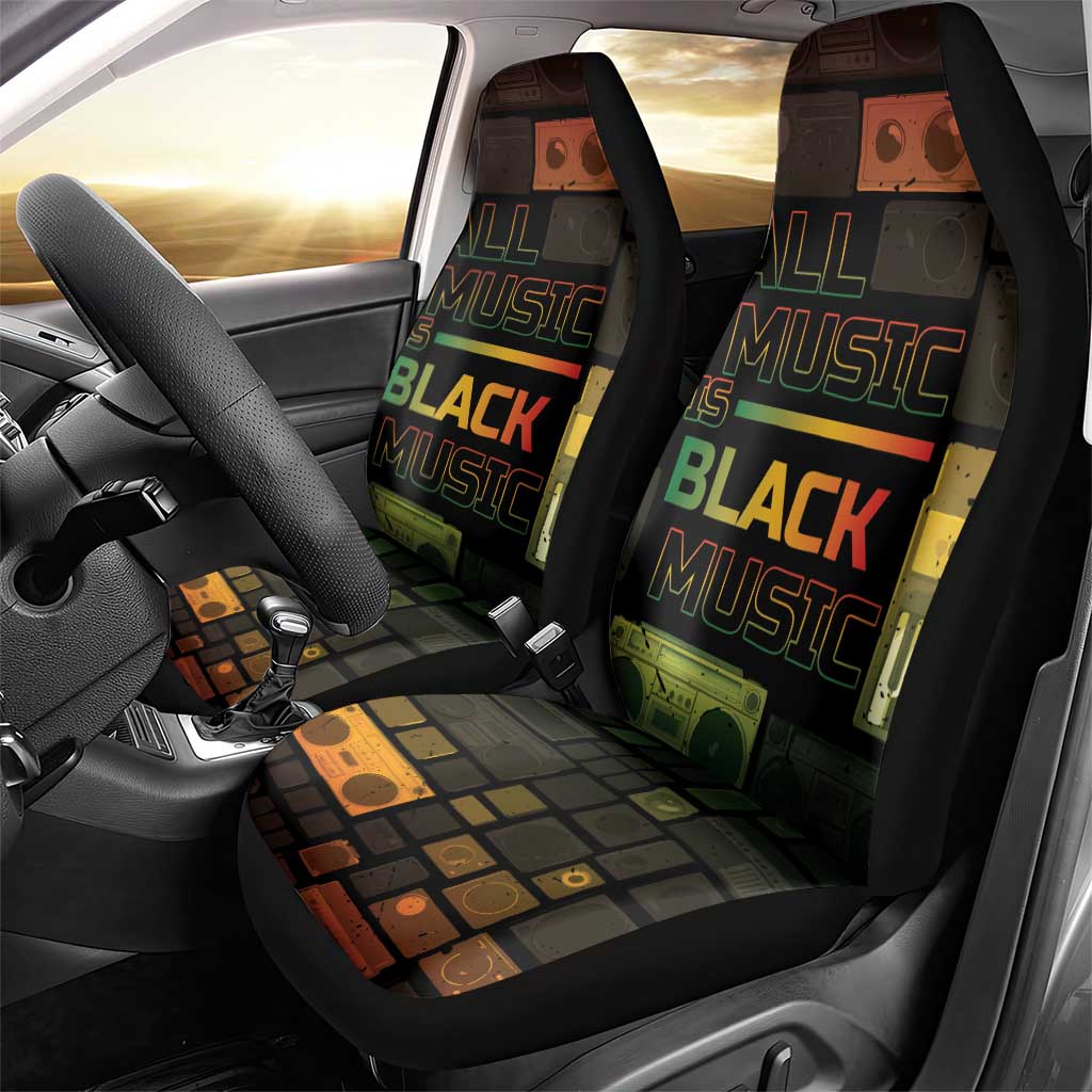 Black Music Month Car Seat Cover All Music Is Black Music - African Pride