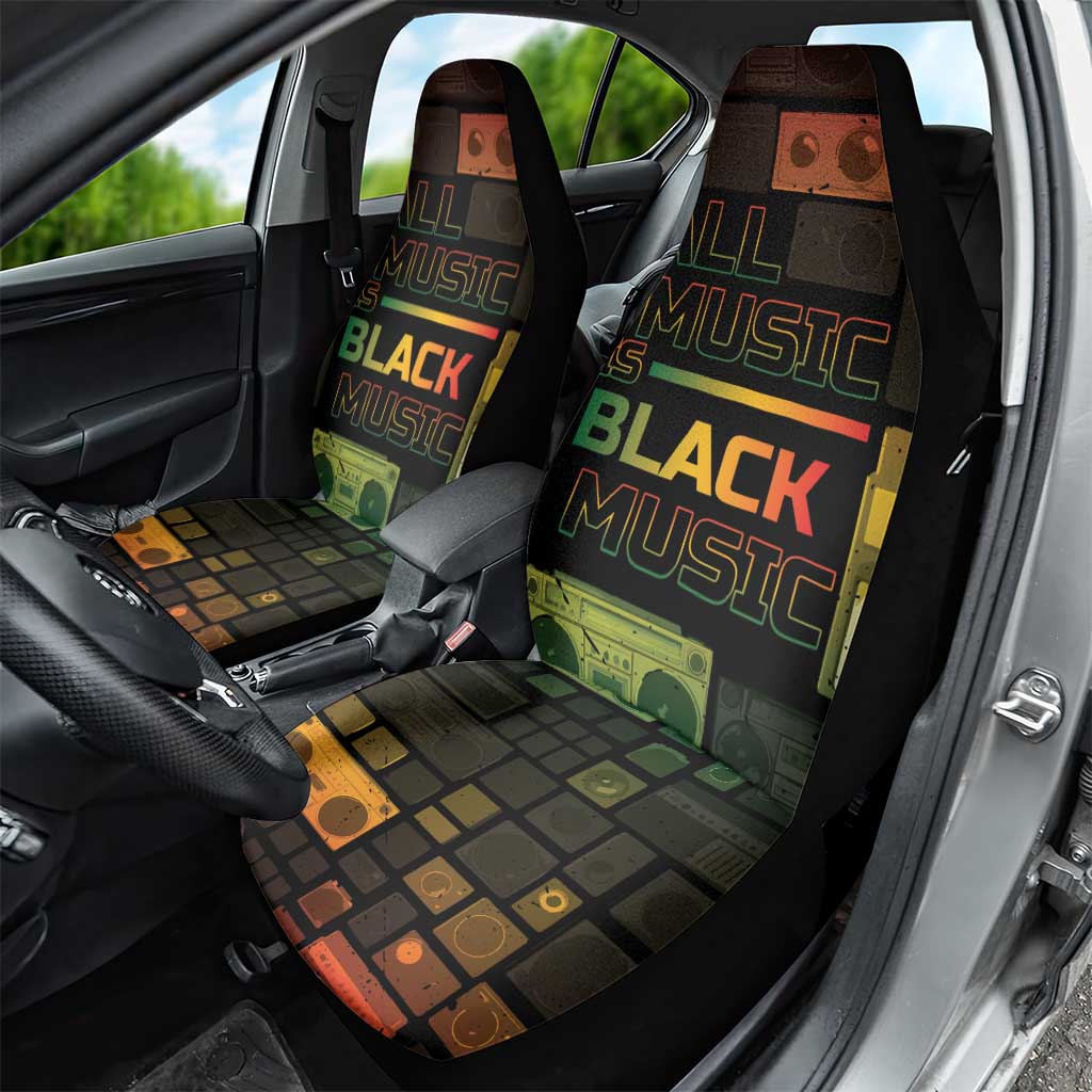 Black Music Month Car Seat Cover All Music Is Black Music - African Pride