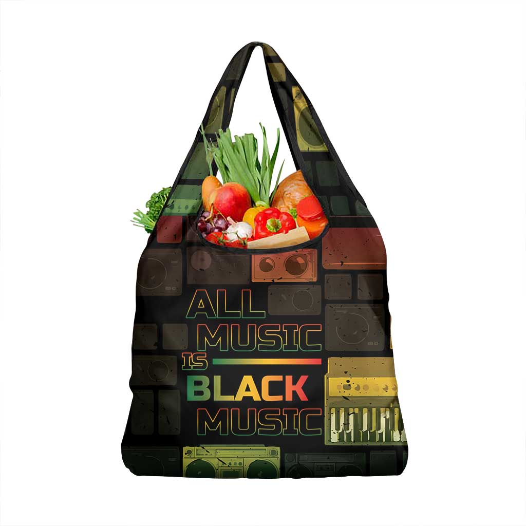 Black Music Month Grocery Bag All Music Is Black Music - African Pride