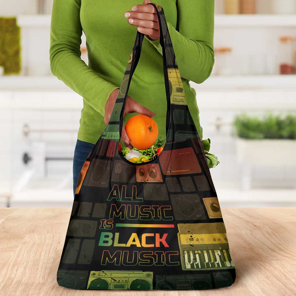 Black Music Month Grocery Bag All Music Is Black Music - African Pride