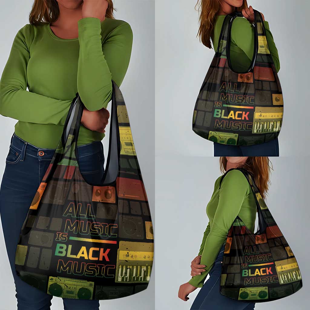 Black Music Month Grocery Bag All Music Is Black Music - African Pride
