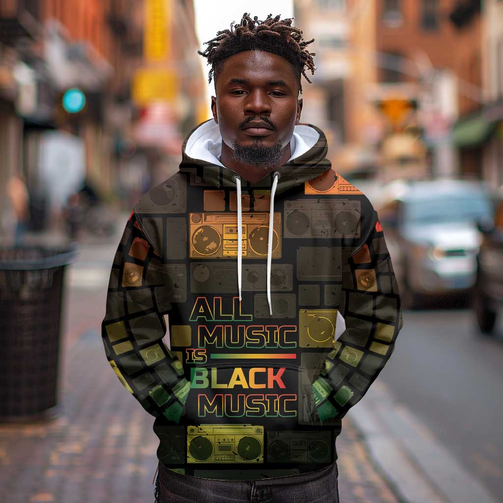 Black Music Month Hoodie All Music Is Black Music - African Pride