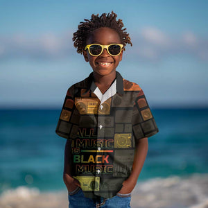 Black Music Month Kid Hawaiian Shirt All Music Is Black Music - African Pride