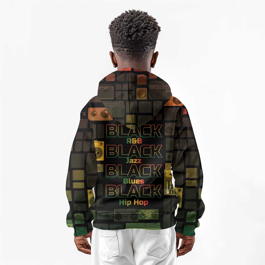 Black Music Month Kid Hoodie All Music Is Black Music - African Pride