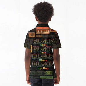 Black Music Month Kid Polo Shirt All Music Is Black Music - African Pride