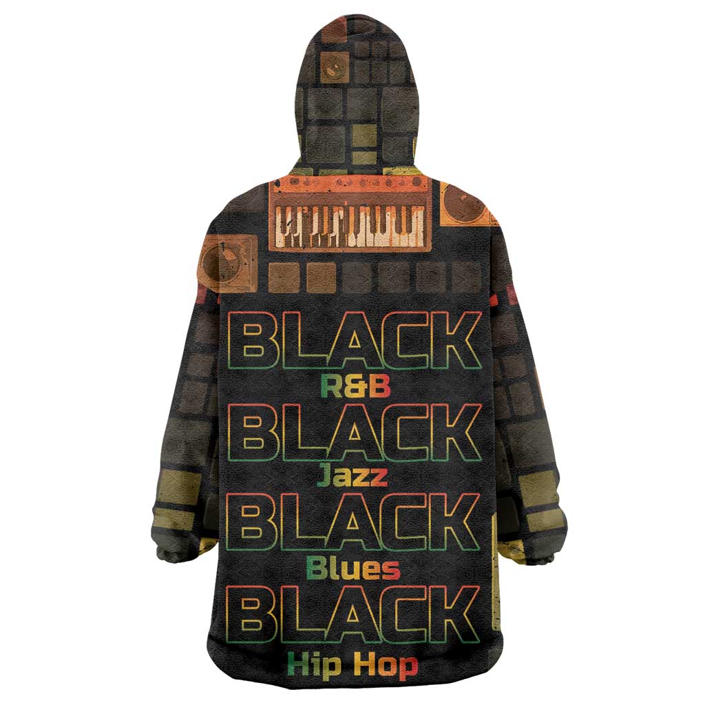 Black Music Month Kid Wearable Blanket Hoodie All Music Is Black Music - African Pride