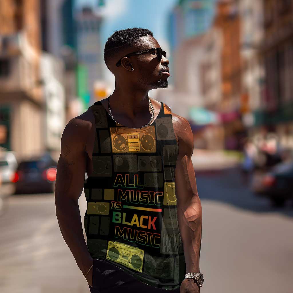 Black Music Month Men Tank Top All Music Is Black Music - African Pride