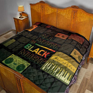 Black Music Month Quilt All Music Is Black Music - African Pride