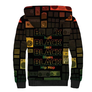 Black Music Month Sherpa Hoodie All Music Is Black Music - African Pride