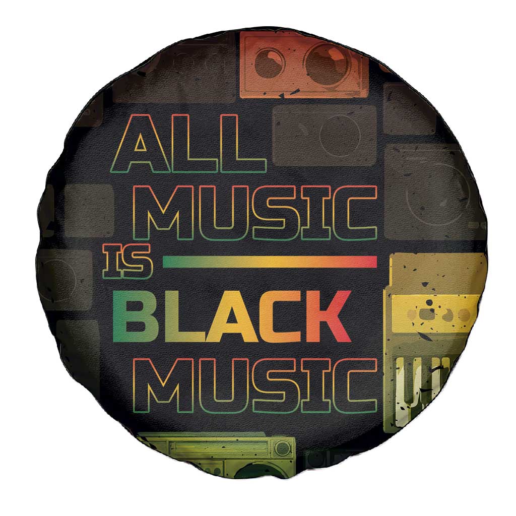 Black Music Month Spare Tire Cover All Music Is Black Music - African Pride