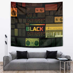 Black Music Month Tapestry All Music Is Black Music - African Pride