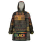 Black Music Month Wearable Blanket Hoodie All Music Is Black Music - African Pride