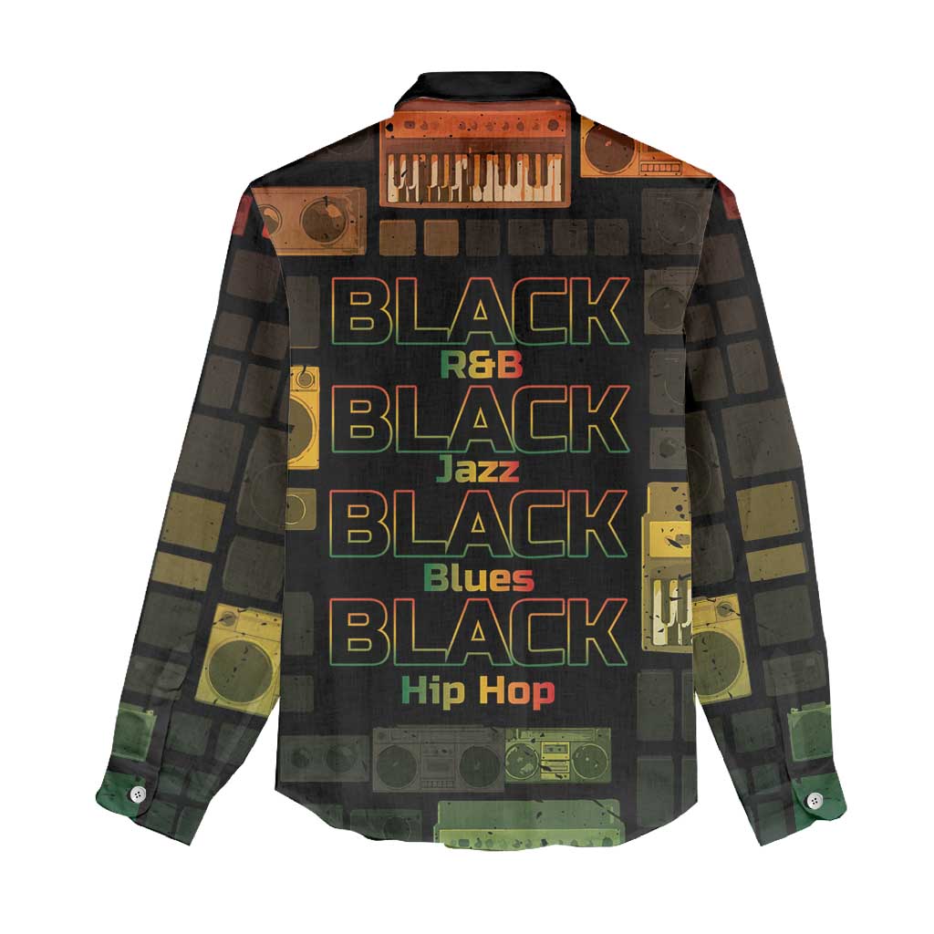 Black Music Month Women Casual Shirt All Music Is Black Music - African Pride