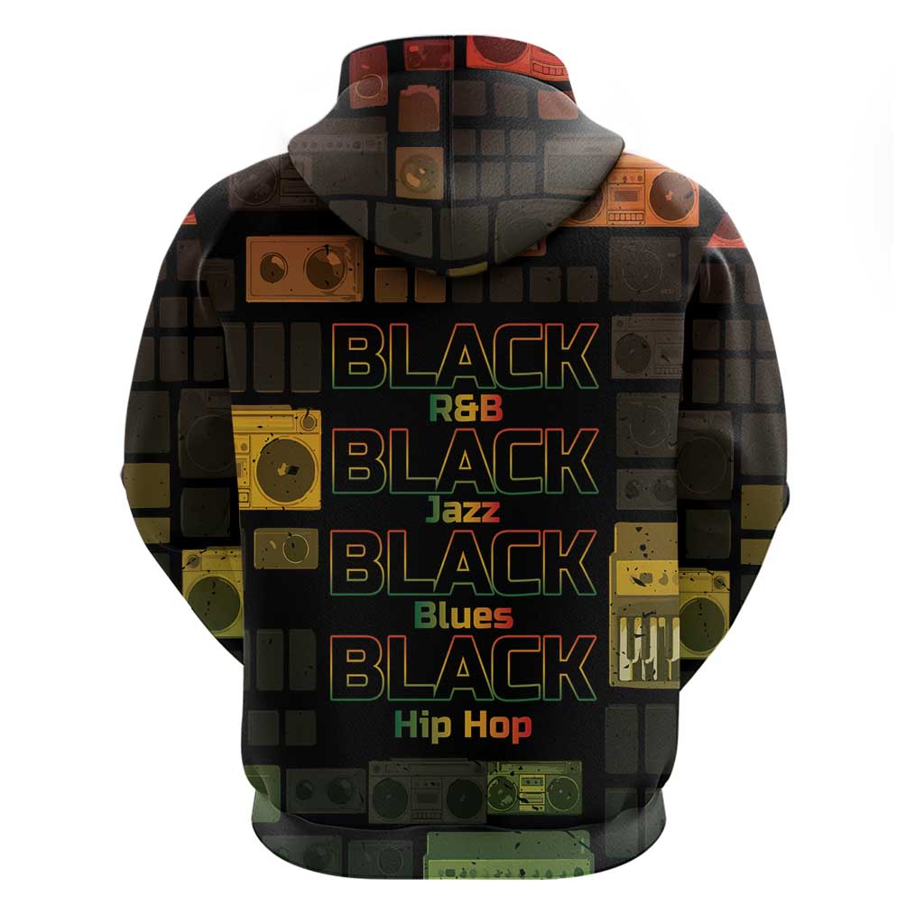 Black Music Month Zip Hoodie All Music Is Black Music - African Pride