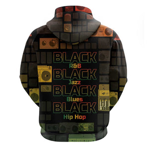 Black Music Month Zip Hoodie All Music Is Black Music - African Pride