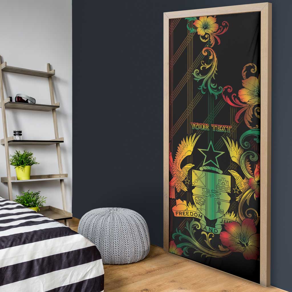 Personalized Ghana Door Cover Eagle Of Freedom And Justice