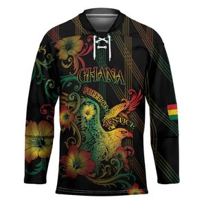 Personalized Ghana Hockey Jersey Eagle Of Freedom And Justice