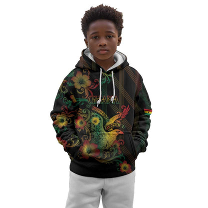 Personalized Ghana Kid Hoodie Eagle Of Freedom And Justice