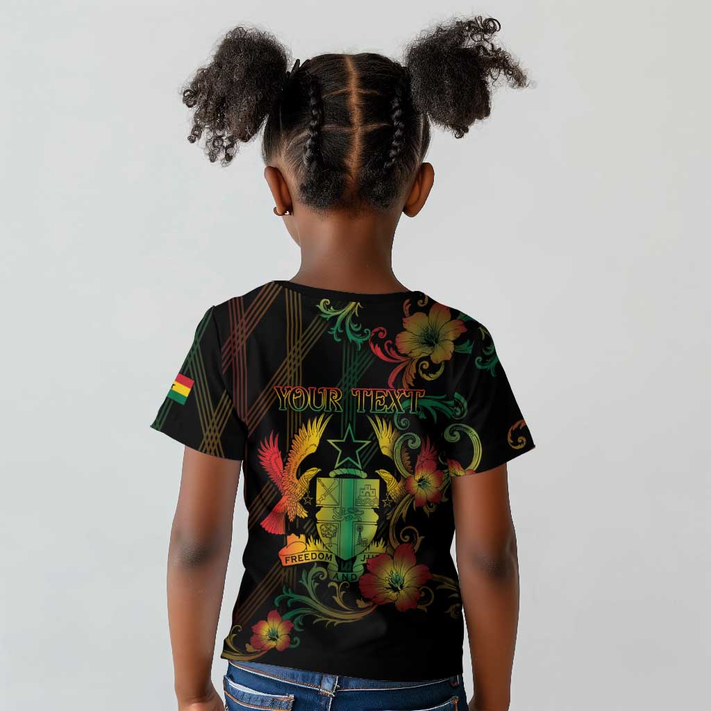 Personalized Ghana Kid T shirt Eagle Of Freedom And Justice