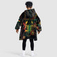 Personalized Ghana Kid Wearable Blanket Hoodie Eagle Of Freedom And Justice