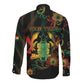 Personalized Ghana Long Sleeve Button Shirt Eagle Of Freedom And Justice