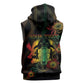 Personalized Ghana Sleeveless Zip Hoodie Eagle Of Freedom And Justice