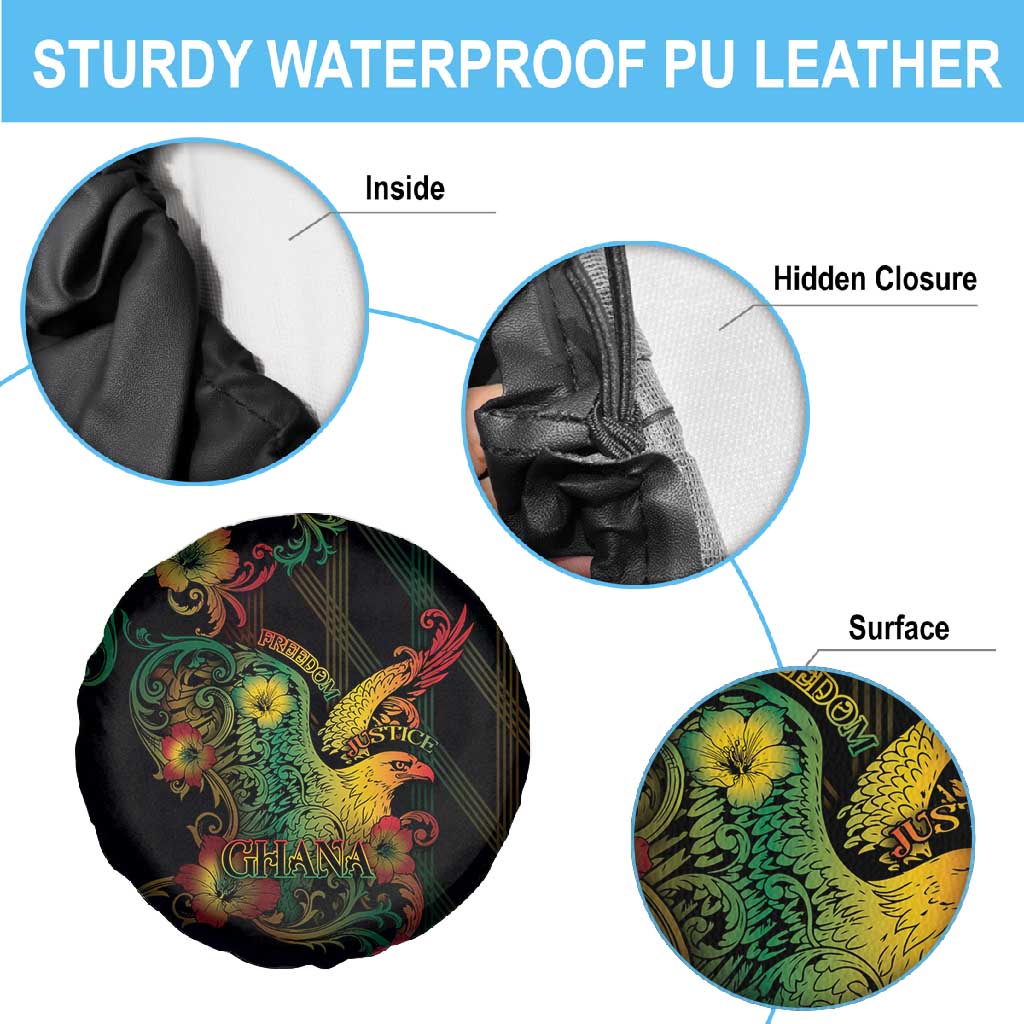 Ghana Spare Tire Cover Eagle Of Freedom And Justice