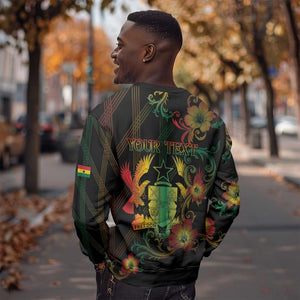 Personalized Ghana Sweatshirt Eagle Of Freedom And Justice