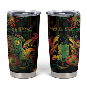Personalized Ghana Tumbler Cup Eagle Of Freedom And Justice