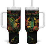 Personalized Ghana Tumbler With Handle Eagle Of Freedom And Justice
