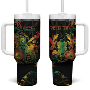 Personalized Ghana Tumbler With Handle Eagle Of Freedom And Justice