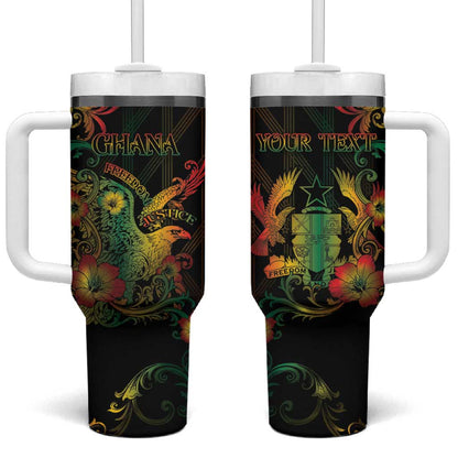 Personalized Ghana Tumbler With Handle Eagle Of Freedom And Justice