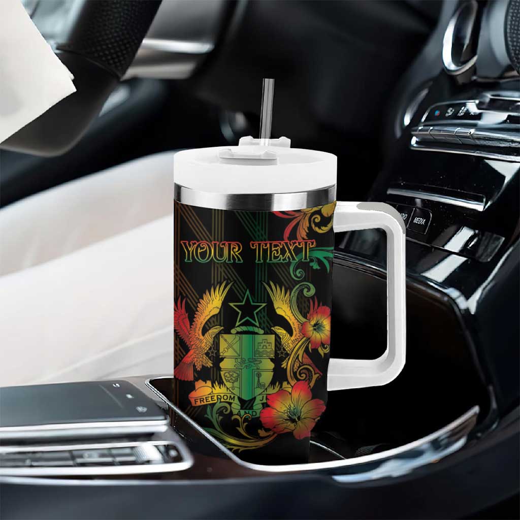 Personalized Ghana Tumbler With Handle Eagle Of Freedom And Justice