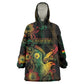 Personalized Ghana Wearable Blanket Hoodie Eagle Of Freedom And Justice