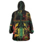 Personalized Ghana Wearable Blanket Hoodie Eagle Of Freedom And Justice