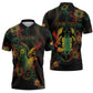 Personalized Ghana Zipper Polo Shirt Eagle Of Freedom And Justice