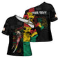 Personalized Guinea Cross Shoulder Shirt Elephant Soul African