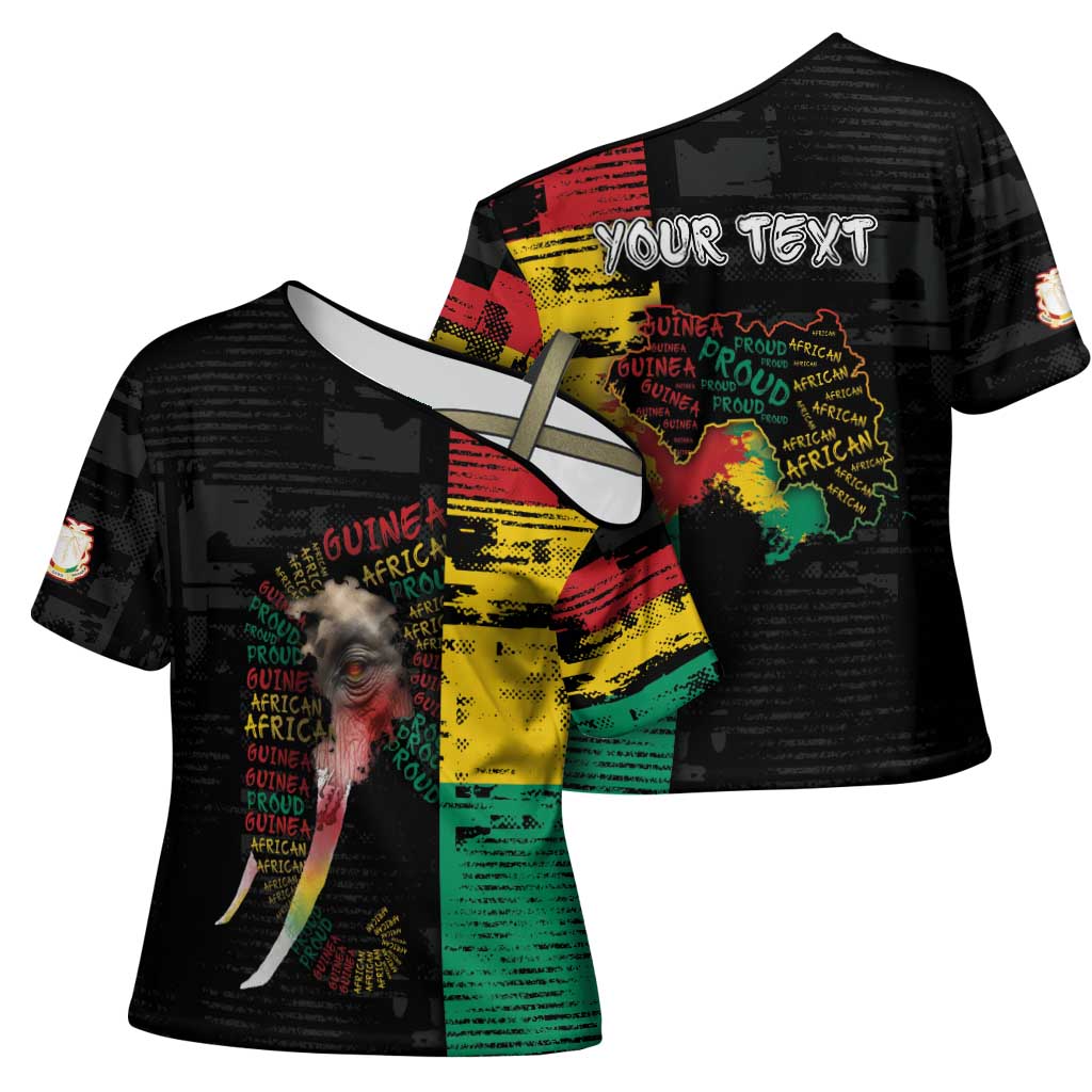 Personalized Guinea Cross Shoulder Shirt Elephant Soul African