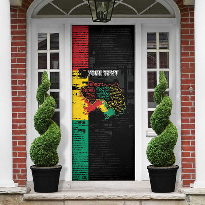 Personalized Guinea Door Cover Elephant Soul African