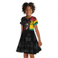 Personalized Guinea Kid Short Sleeve Dress Elephant Soul African