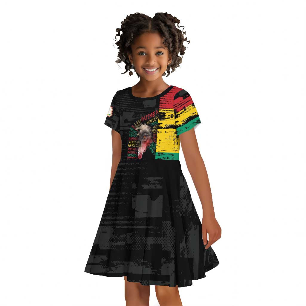 Personalized Guinea Kid Short Sleeve Dress Elephant Soul African