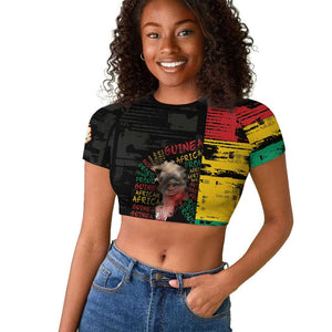 Personalized Guinea Raglan Cropped T shirt Elephant Soul African