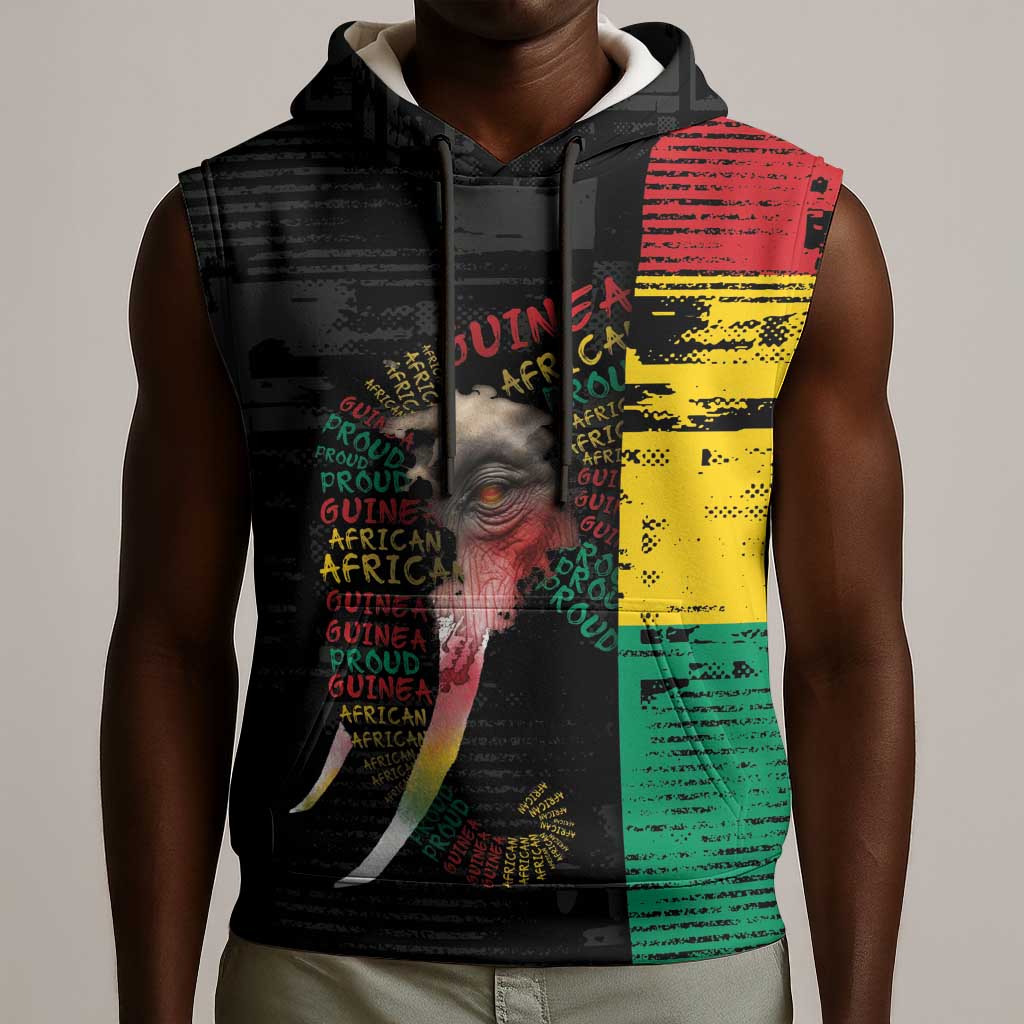 Personalized Guinea Sleeveless Hoodie Elephant Soul African