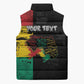 Personalized Guinea Sleeveless Puffer Jacket Elephant Soul African