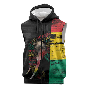 Personalized Guinea Sleeveless Zip Hoodie Elephant Soul African